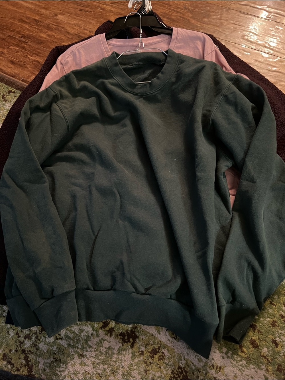 Men's Dark Green Crewneck Sweater